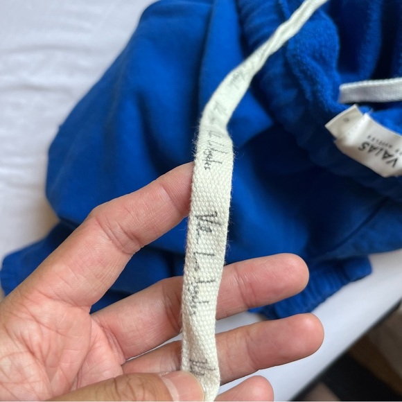 VALAS LOS ANGELES blue cobalt royal terry knit elastic waist jogger sweat pants - Picture 6 of 8